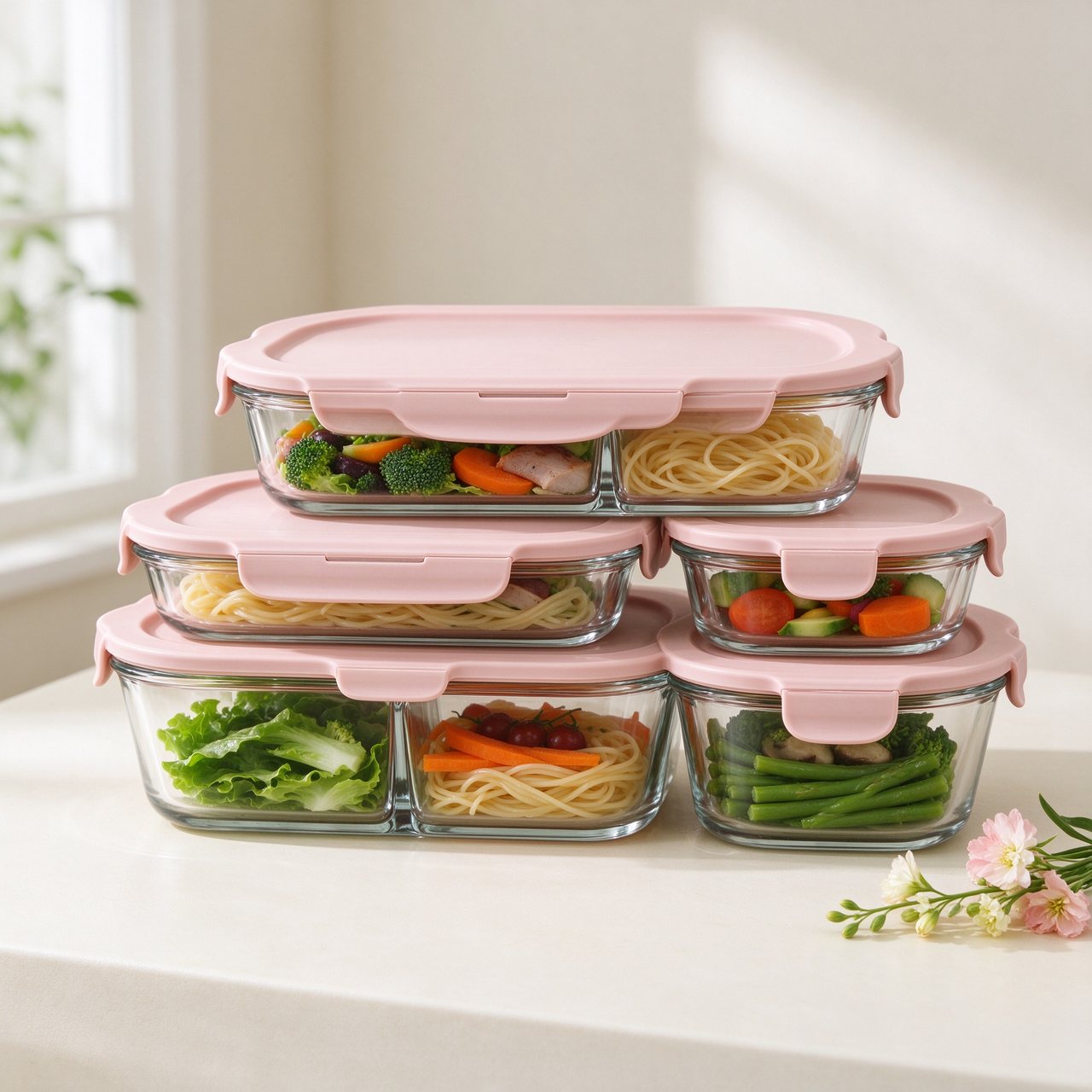 Petal Glass Food Storage Set product photo